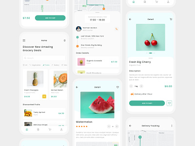 Grocery Store Mobile App grocery grocery app grocery mobile app grocery store app houx houx design studio houxdesignstudio uiuxdesign ux design
