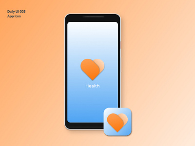 App Icon | Daily UI 005 app icon dailyui dailyui0005 health heart ui ux