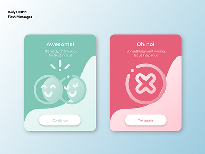 Flash Messages | Daily UI 011 dailyui dailyui011 error flash messages message sketch success ui ui ux ux