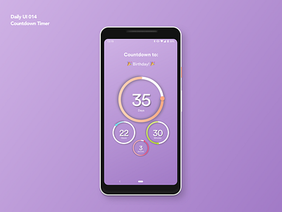 Countdown Timer | Daily UI 014 app countdown timer countdowntimer dailyui dailyui014 design sketch ui ux