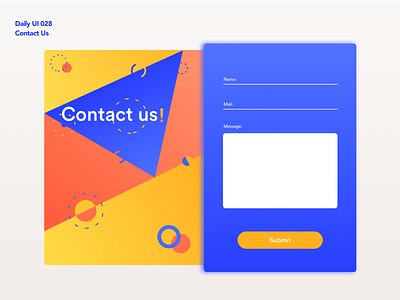 Contact Us | Daily UI 028 contact contact us dailyui dailyui028 design form ui ux