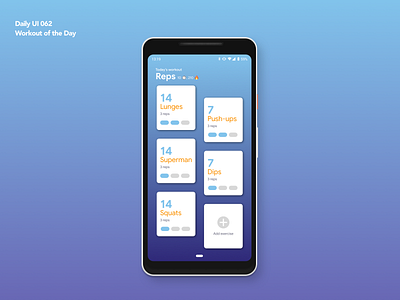 Workout of the Day | Daily UI 062