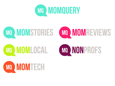 MomQuery Family Brand assets brand branding logo sublogo