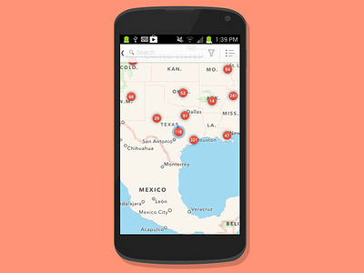 Js06 android group job location map mobile pin search ui ux