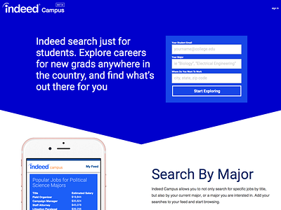 Campus 01 feature landing page sign in sign up splash page student ui ux