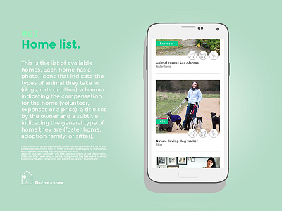 List items android app features home list mobile pets published