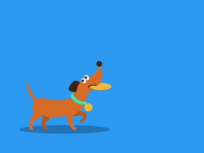 Dog would like a friend android app colorpalette dog illustration material design pets published vector