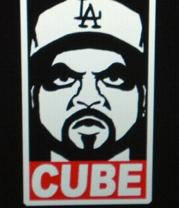 obey ice cube design shirt