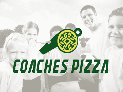 Coaches Pizza Logo Redesign coaches logo pizza powerpoint rebrand