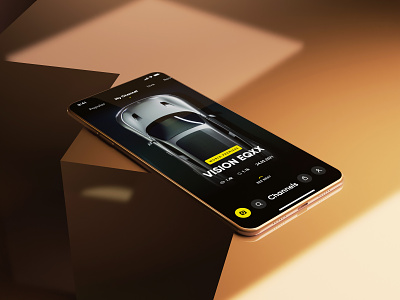 Social App 3d app car clean design social ui