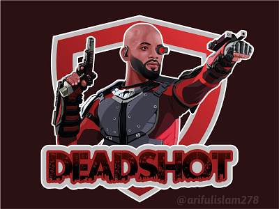 Will Smith - DC Deadshot - Vector Portrait Illustration