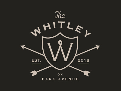 The Whitley badge logo luxe real estate royal