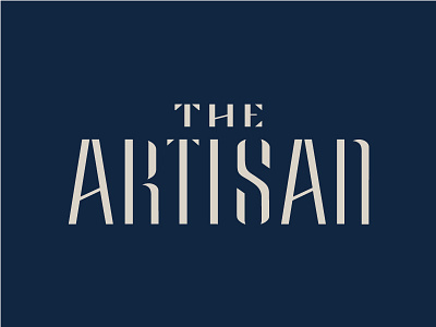 Artisan boston fashion graphic real estate typography