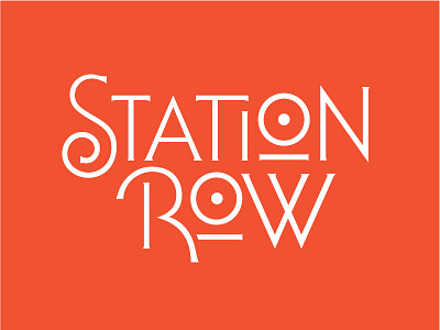 Stationrow lettering logo providence real estate station