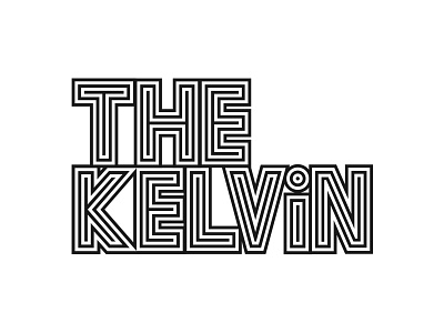 The Kelvin lettering logo science