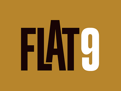 flat9 logo real estate typography