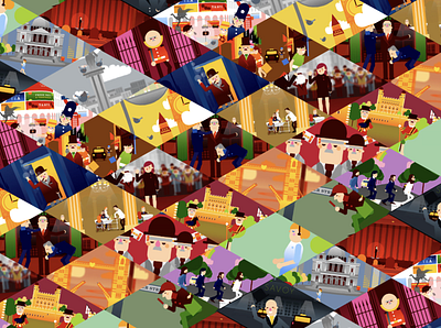 LDN, pattern. animation art direction illustration