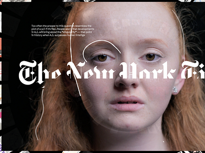 New York Times - NYT / AI animation art direction typography