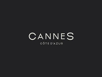 Cannes Côte d'Azur - Logotype branding identity logo logomark logotype typography