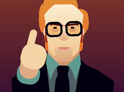 Michael Caine animation art direction illustration