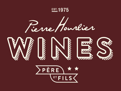 Pierre Hourlier Wines Logomark branding identity logotype