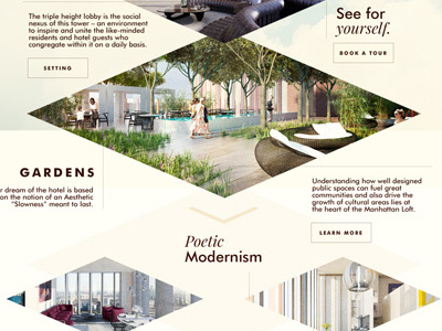 Manhatten Loft Gardens 3 interface ui website