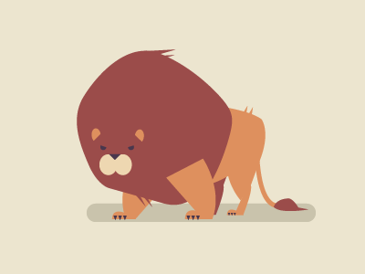 Lion / Leo animation illustration