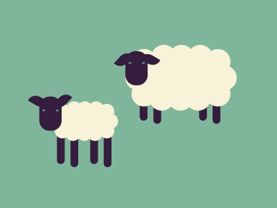 Lamb ( Agnus ) & Sheep ( Ovium ) illustration