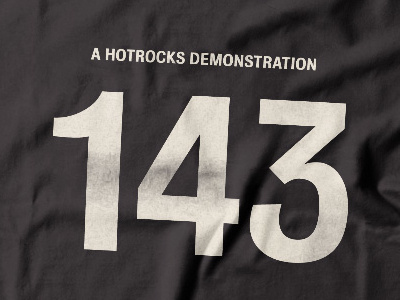 143 Tshirt Edit art direction typography