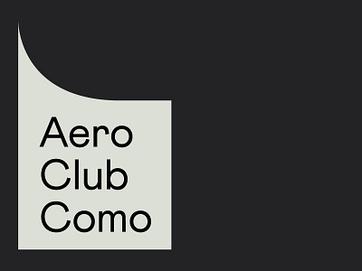 Aero Club Como branding identity logotype