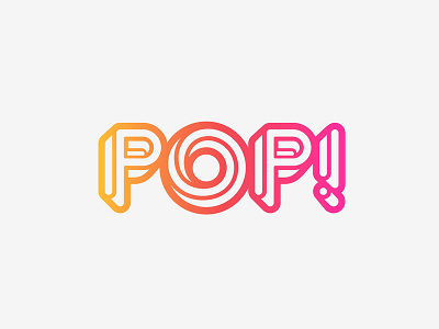 Pop branding identity logo logomark logotype