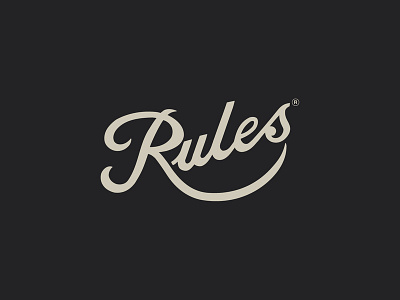 Rules branding identity logo logotype