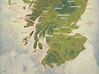 Lowlands illustration map