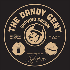 The Dandy Gent - Shaving Cream art direction branding identity illustration