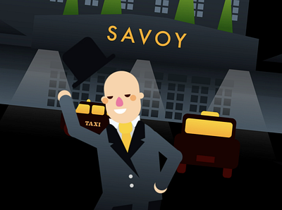 The Savoy animation art direction illustration