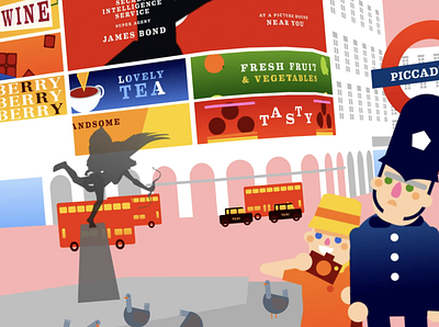 Piccadilly Circus, LDN [ 2020 ] animation art direction illustration