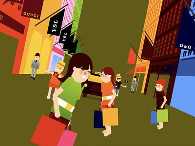 Bond Street. animation art direction illustration