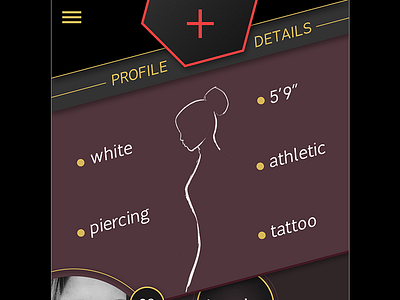 Profile Details avatar classy dating deal breakers gui magnet profile sexy ux