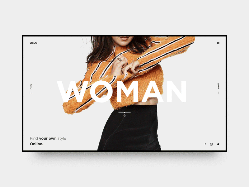 asos redesign concept clean ecommerce fashion motion online redesign style ui ux