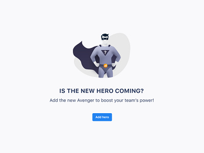 The New Hero clean design employee gradient hero illustration interface superhero ui vector