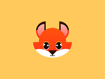 Fox animal animals cute design fox icon illustration kawaii