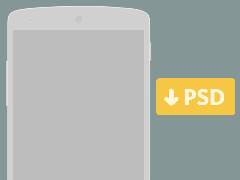 Free Nexus 5 PSD for Wireframing by Greg Moore on Dribbble