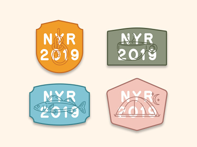 NYE 2019 Patches camp camping cup fish knot kuksa new years resolution outdoorsy patches tent