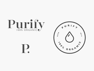 Purify branding bodycare branding logo organic product purify skincare