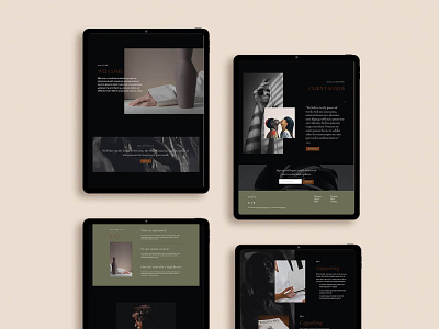 The Onyx Website Template branding design graphic design ui website