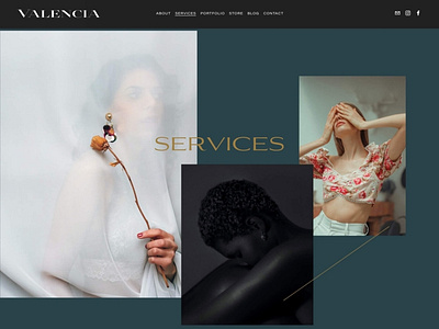 The Valencia Website Services Page branding design graphic design ui website