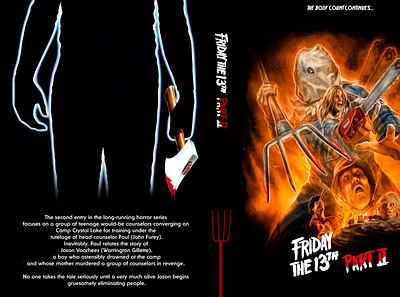 Friday the 13th Part 2 DVD cover custom dvd fridaythe13th horror sequel