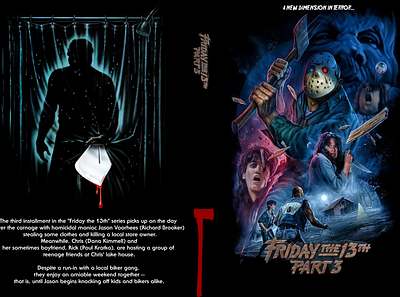 Friday the 13th Part 3D DVD cover 3d custom dvd fridaythe13th horror