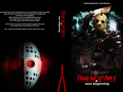 Friday the 13th Part V: A New Beginning DVD cover custom dvd fridaythe13th horror newbeginning
