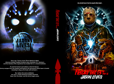 Friday the 13th Part VI: Jason Lives DVD cover custom dvd fridaythe13th horror jasonlives
